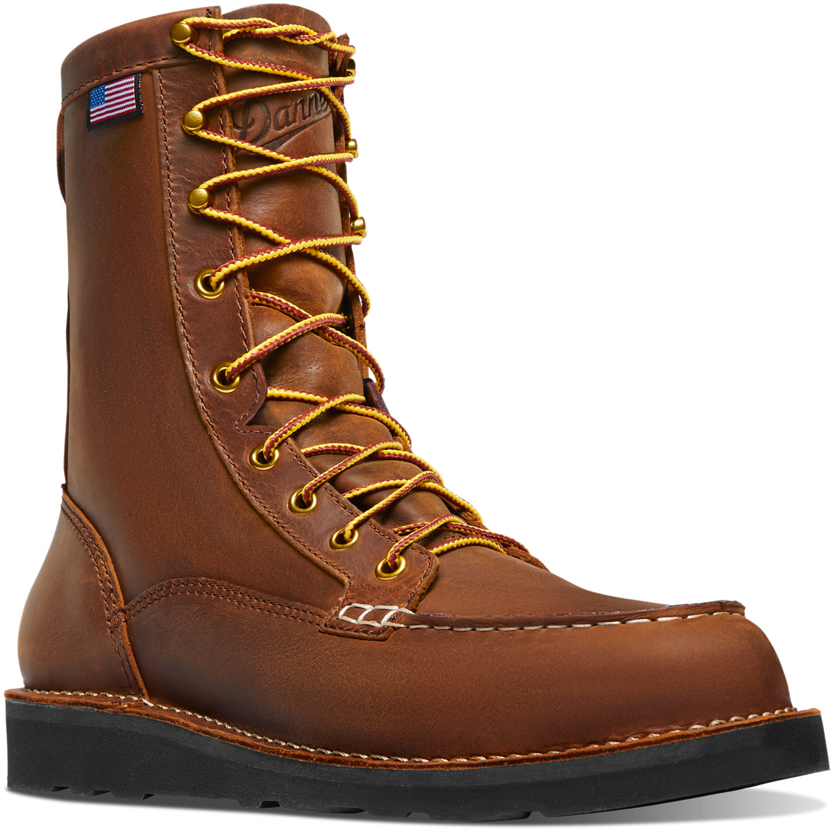 Danner Bull Run Moc Toe 8 Brown Work Boots Mens - South Africa 46295UWDA